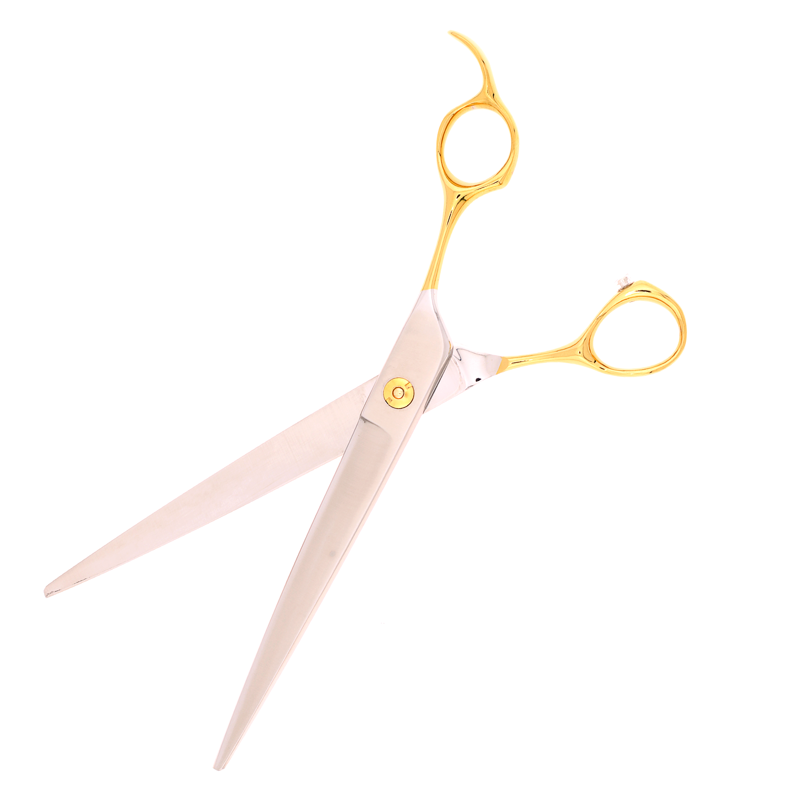 Titan Shears - Straight Golden Handle Ergonomic 440C Convex RH OFF 7.5" image 2